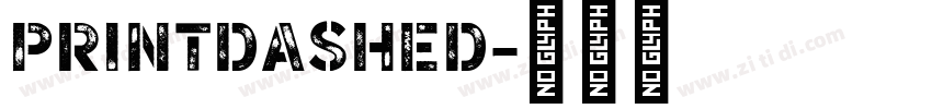 printdashed字体转换