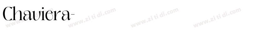 Chaviera字体转换