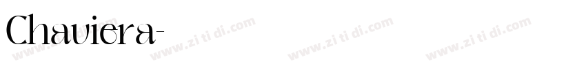 Chaviera字体转换