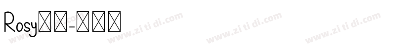 Rosy明芳字体转换