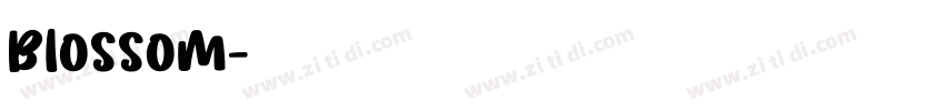 blossom字体转换