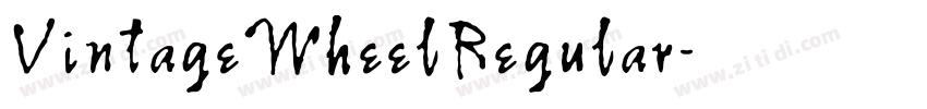 VintageWheelRegular字体转换
