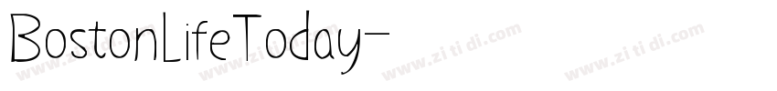 BostonLifeToday字体转换