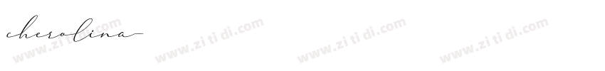cherolina字体转换