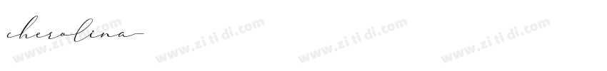 cherolina字体转换