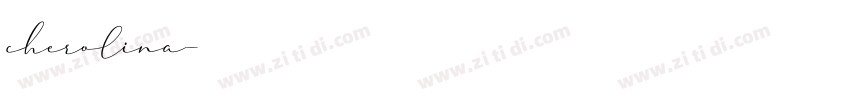 cherolina字体转换