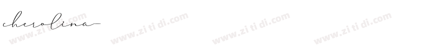 cherolina字体转换