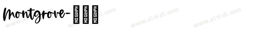 Montgrove字体转换