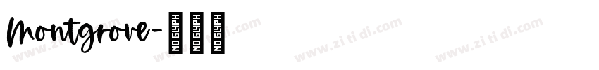 Montgrove字体转换