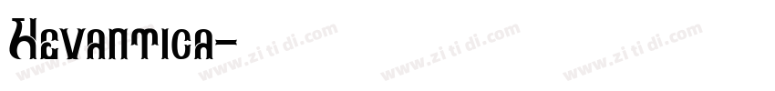 Hevantica字体转换