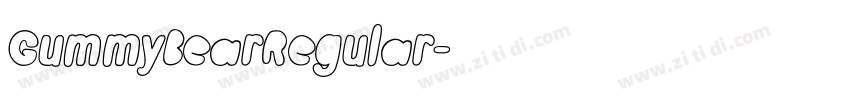 GummyBearRegular字体转换