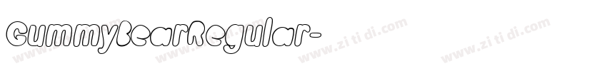GummyBearRegular字体转换