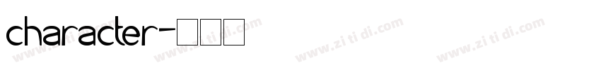 character字体转换