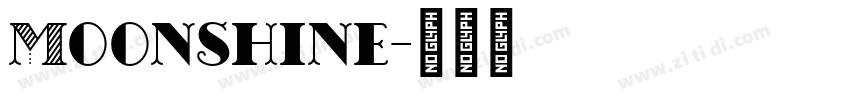 Moonshine字体转换