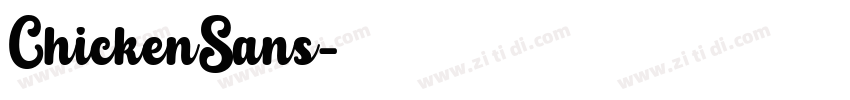 ChickenSans字体转换