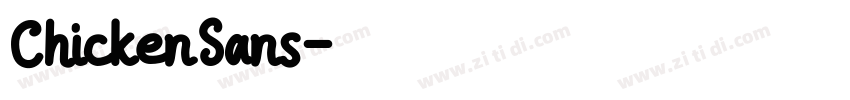 ChickenSans字体转换