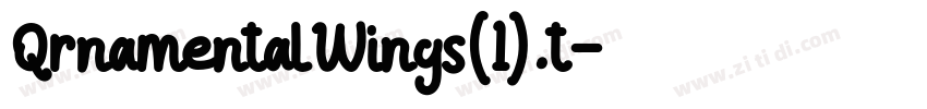 QrnamentalWings(1).t字体转换