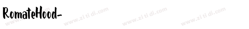 RomateHood字体转换