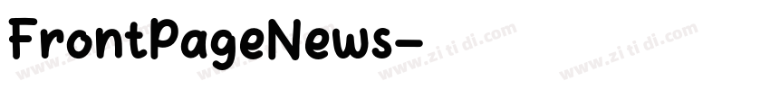 FrontPageNews字体转换