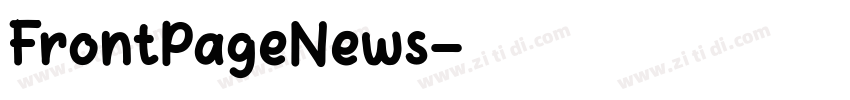 FrontPageNews字体转换