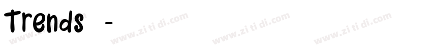 Trends字体字体转换
