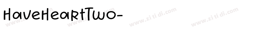 HaveHeartTwo字体转换