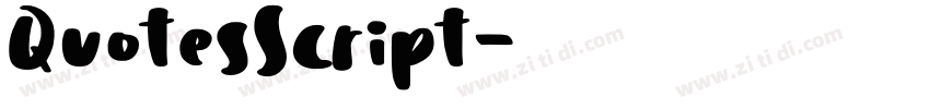 QuotesScript字体转换