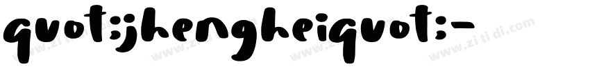 quot;jhengheiquot;字体转换