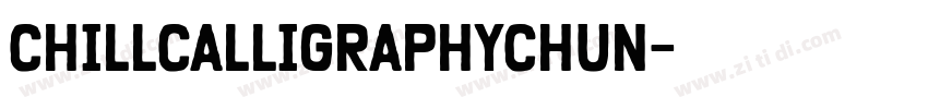 ChillCalligraphyChun字体转换