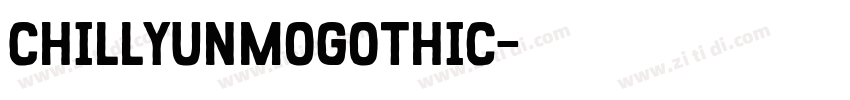 ChillYunmoGothic字体转换