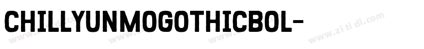 ChillYunmoGothicBol字体转换