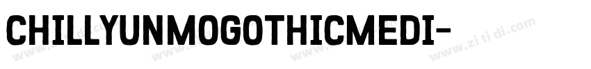 ChillYunmoGothicMedi字体转换