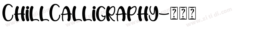 ChillCalligraphy字体转换