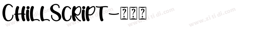 ChillScript字体转换
