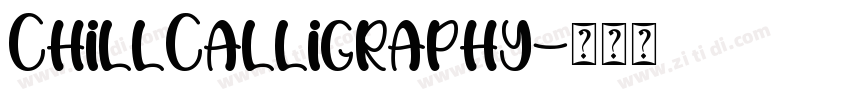 ChillCalligraphy字体转换