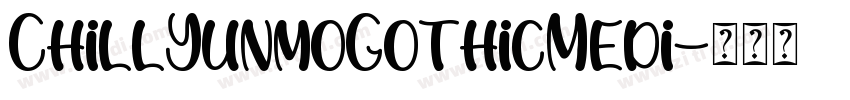 ChillYunmoGothicMedi字体转换