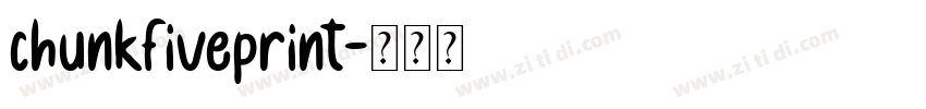chunkfiveprint字体转换