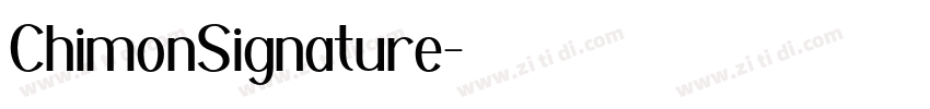 ChimonSignature字体转换