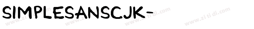 SimpleSansCJK字体转换