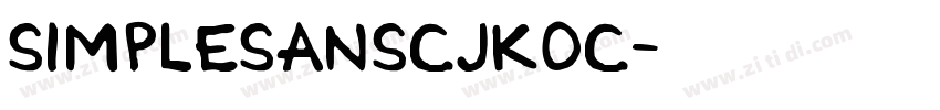 SimpleSansCJKOC字体转换