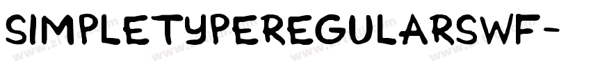 SimpleTypeRegularSWF字体转换