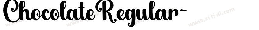 ChocolateRegular字体转换