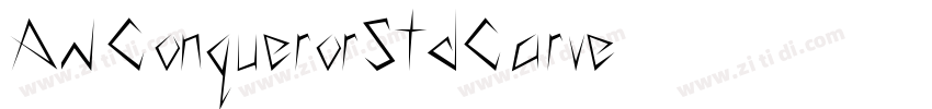 AWConquerorStdCarve字体转换