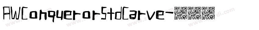 AWConquerorStdCarve字体转换