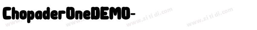 ChopaderOneDEMO字体转换