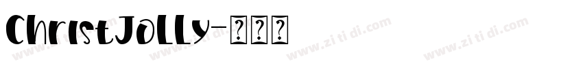 ChristJolly字体转换