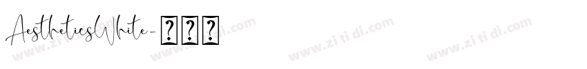 AestheticsWhite字体转换