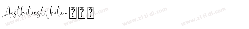 AestheticsWhite字体转换