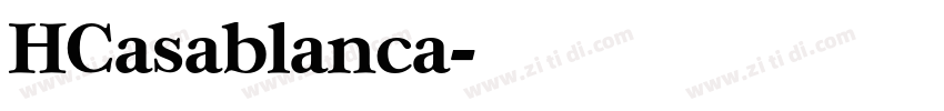 HCasablanca字体转换