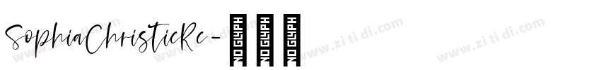 SophiaChristieRe字体转换